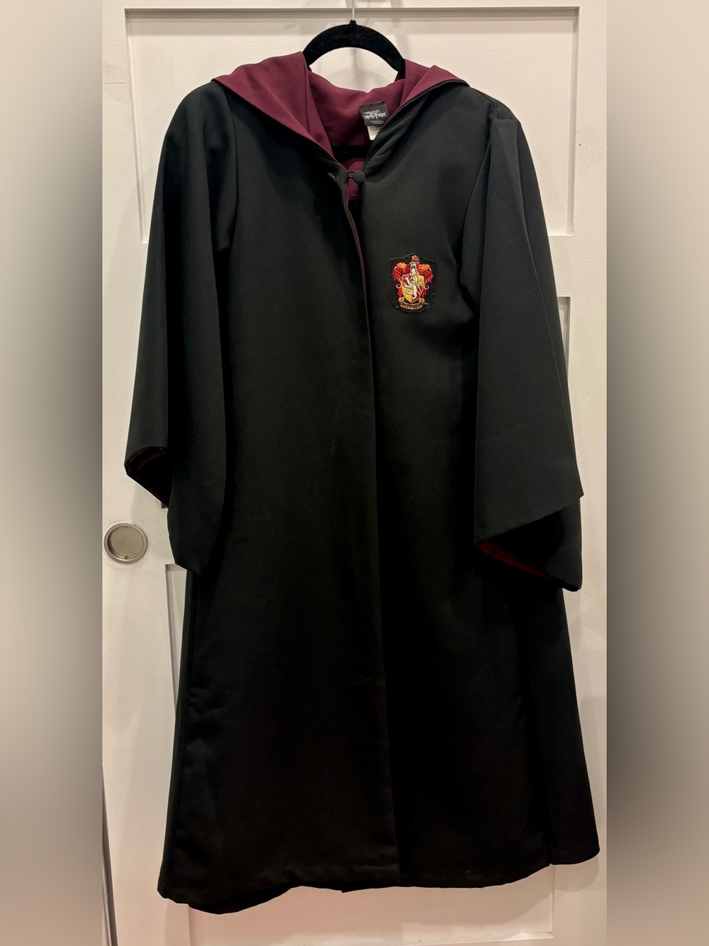 Official Harry Potter Gryffindor Black and Burgundy Costume Robe